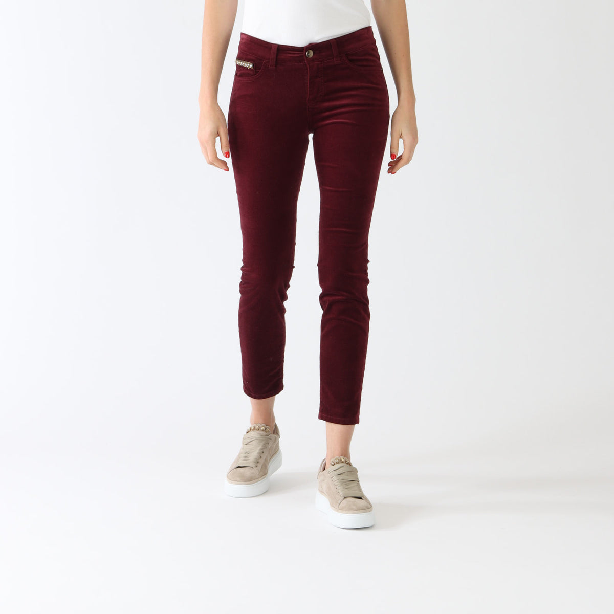 Slim Velvet Pants