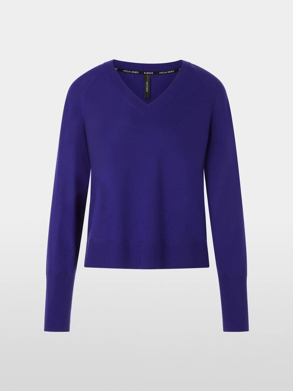 Bright Violet Cashmere Blend V-Neck Sweater