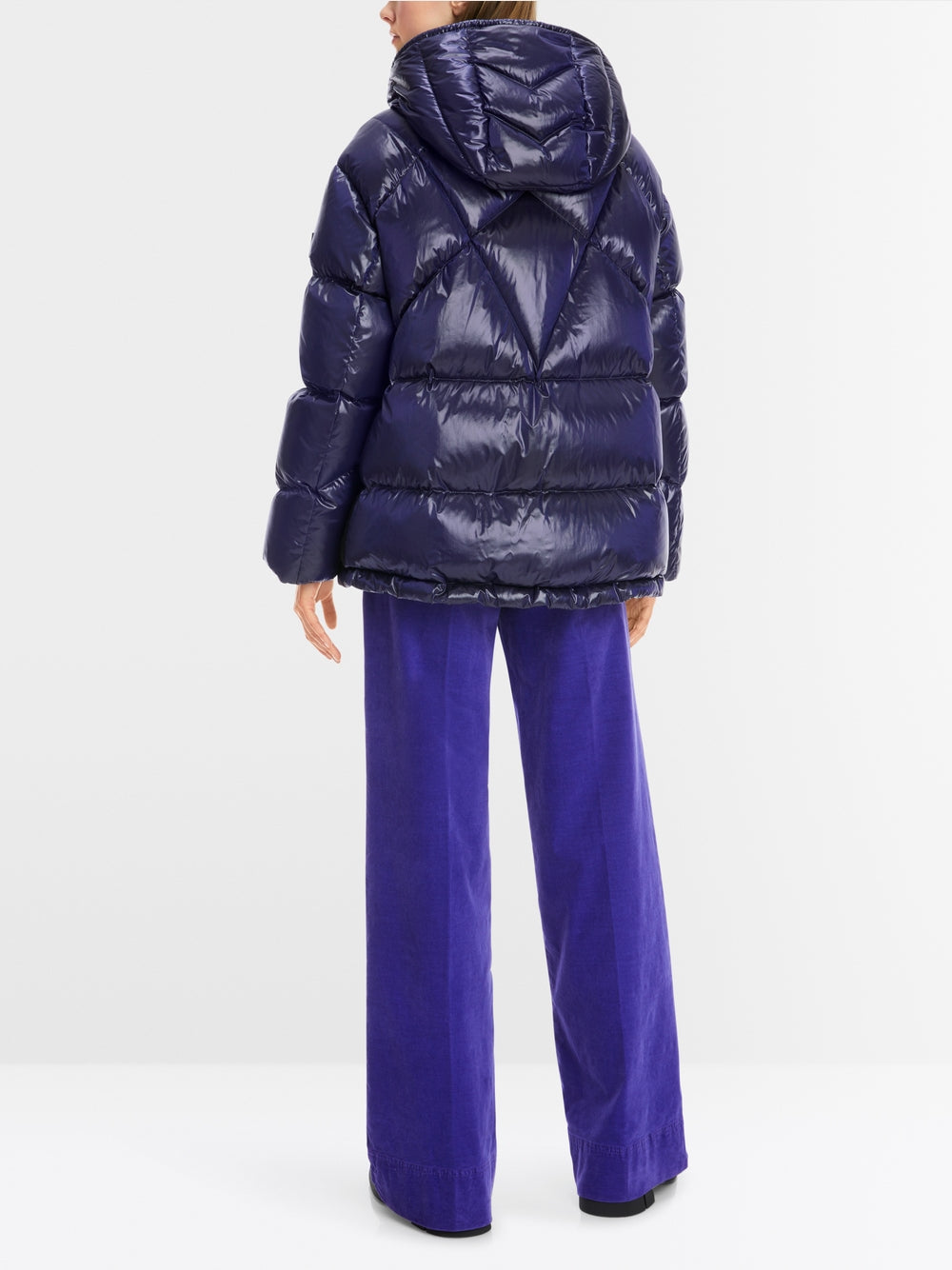 Bright Violet Hooded Puffer Jacket