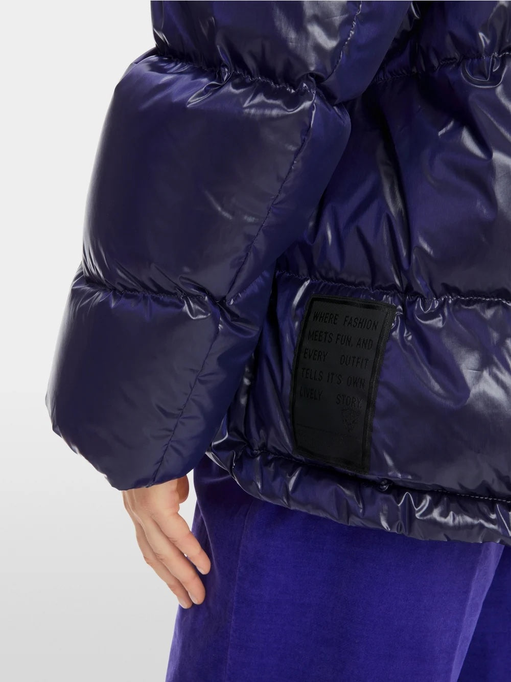 Bright Violet Hooded Puffer Jacket