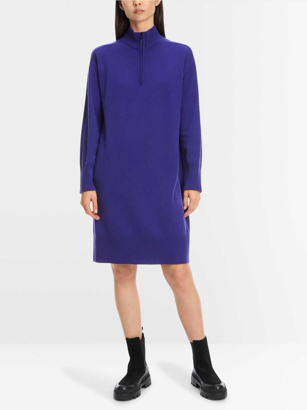 Bright Violet Cashmere Blend Dress