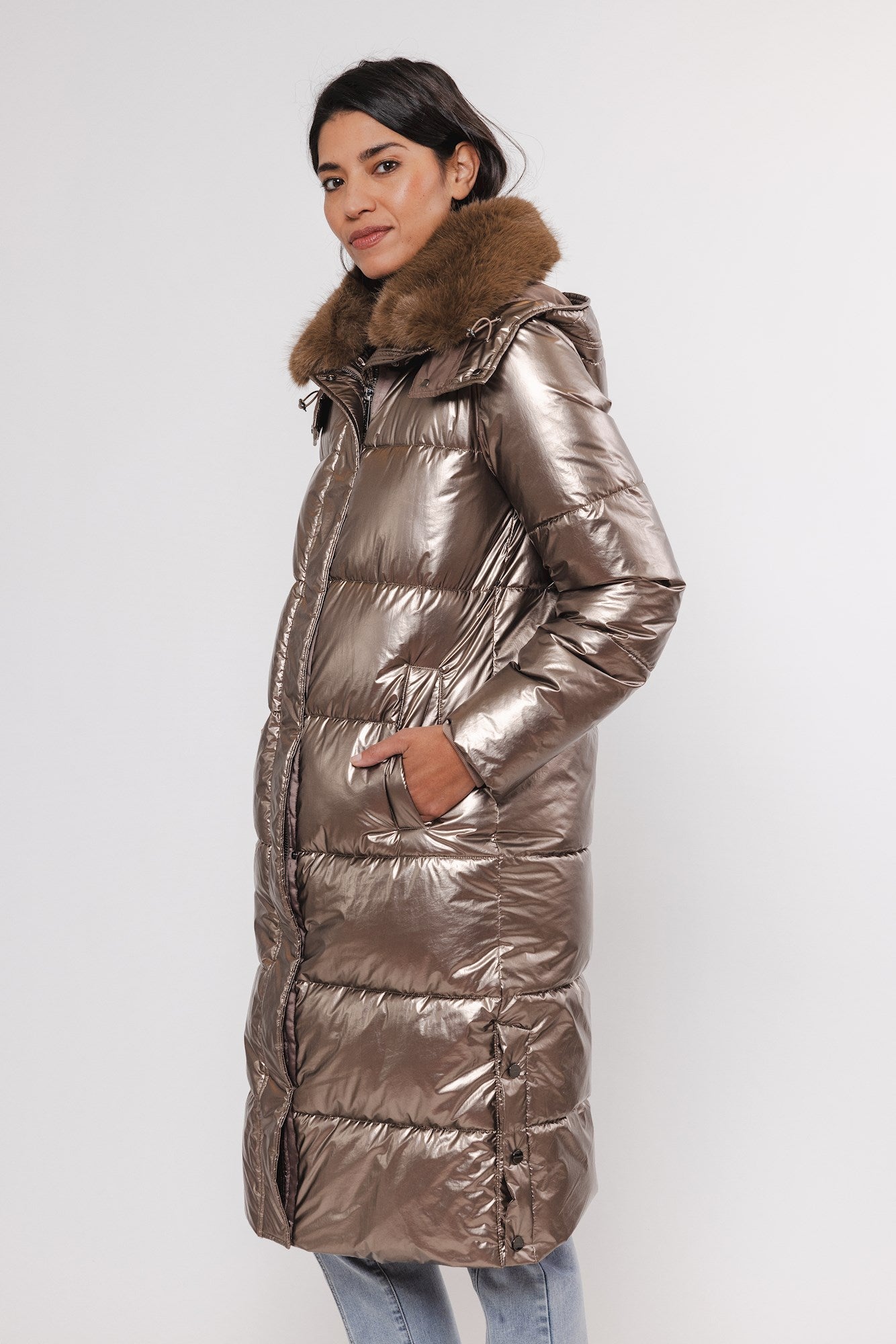 Bronze Heart Padded Coat