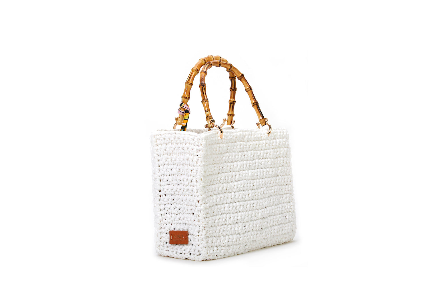 White Venere Medium Tote Bag