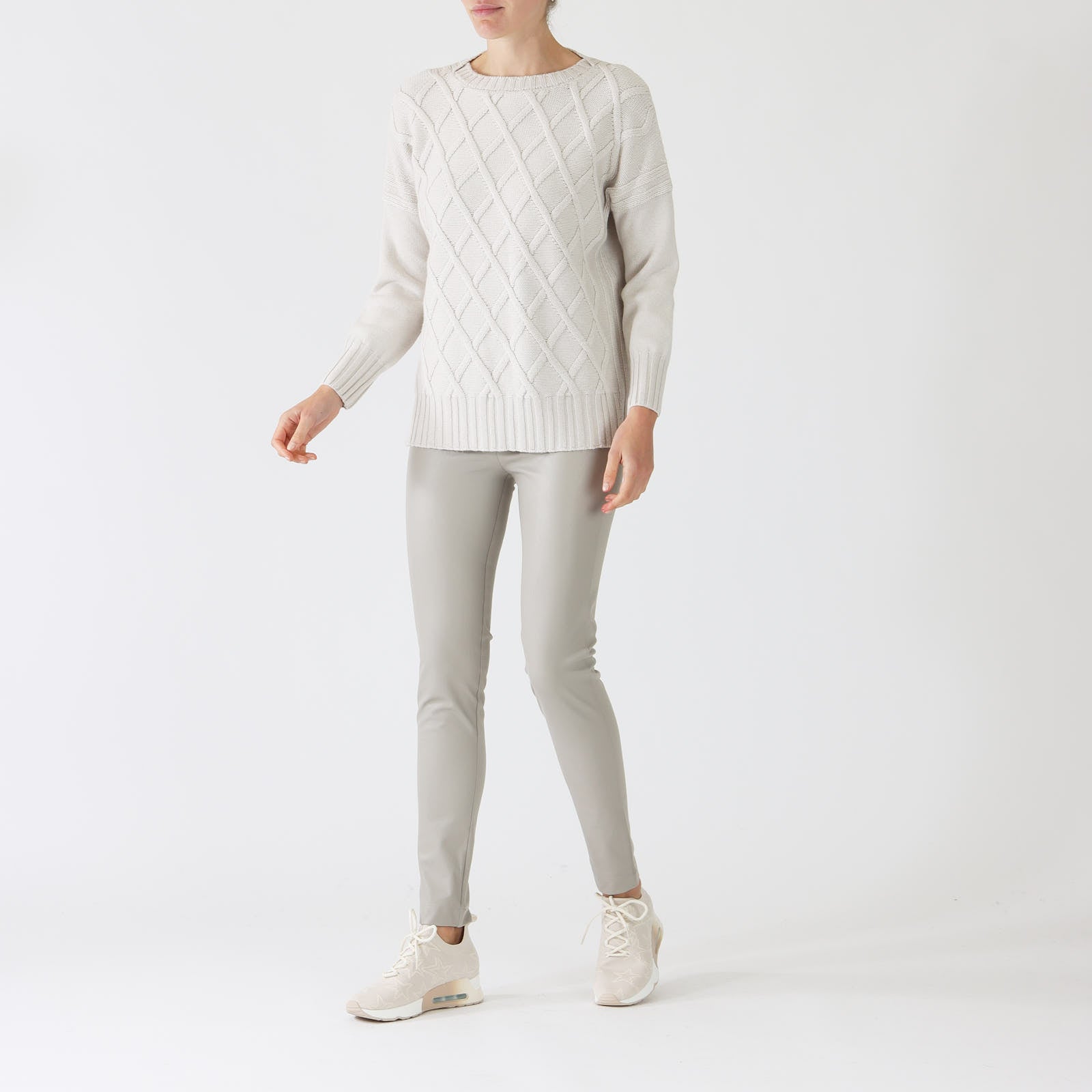 Calce Cable Knit Cashmere Blend Sweater