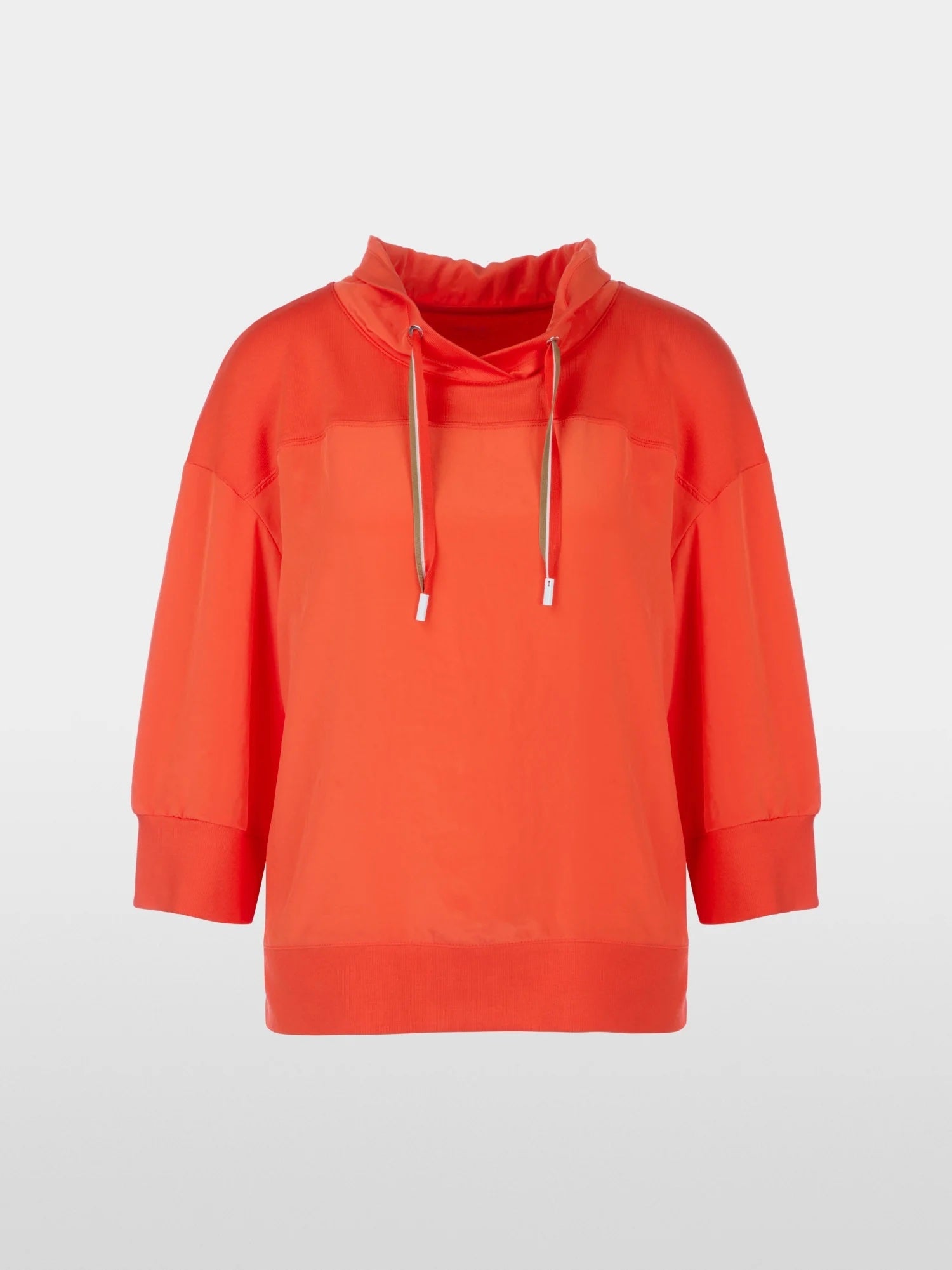 Campari Cotton Blend Funnel Neck Top