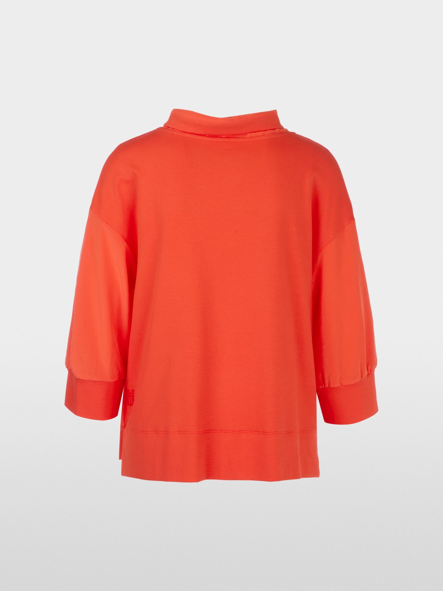 Campari Cotton Blend Funnel Neck Top