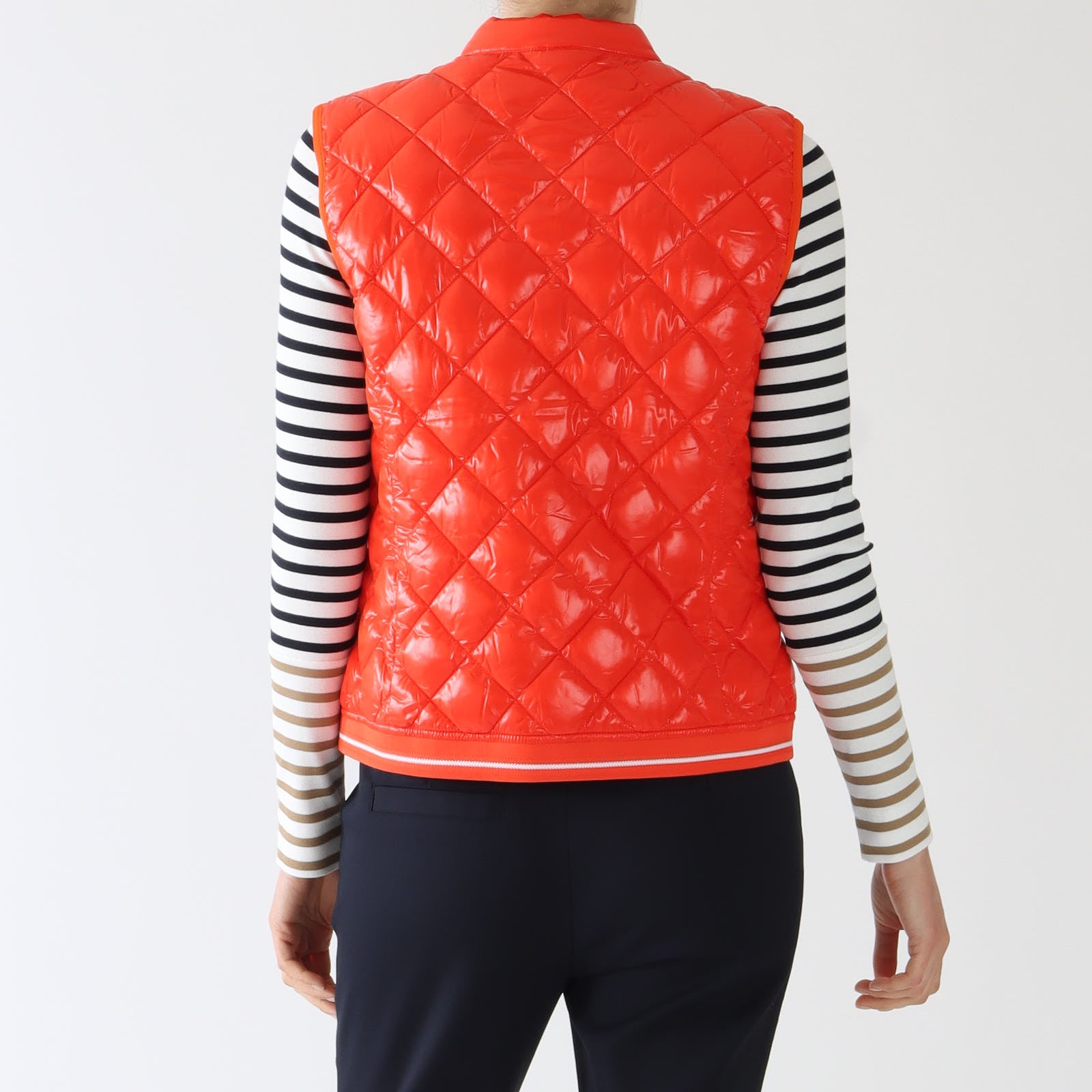 Campari Diamond Quilted Gilet