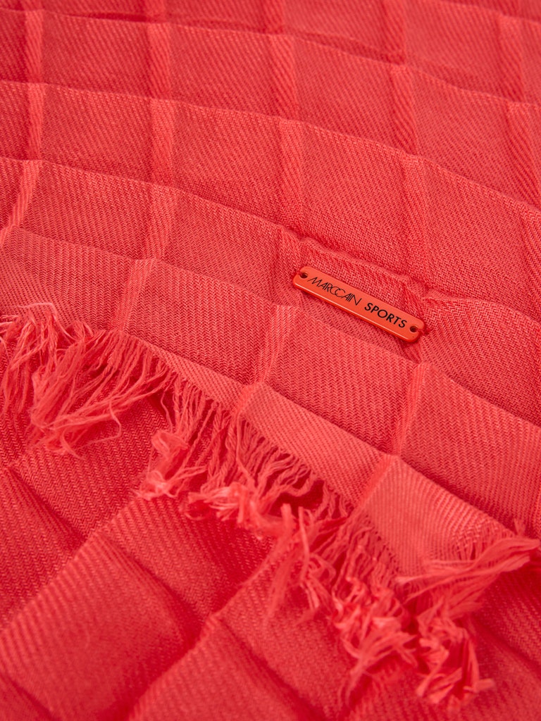 Campari Pleated Scarf