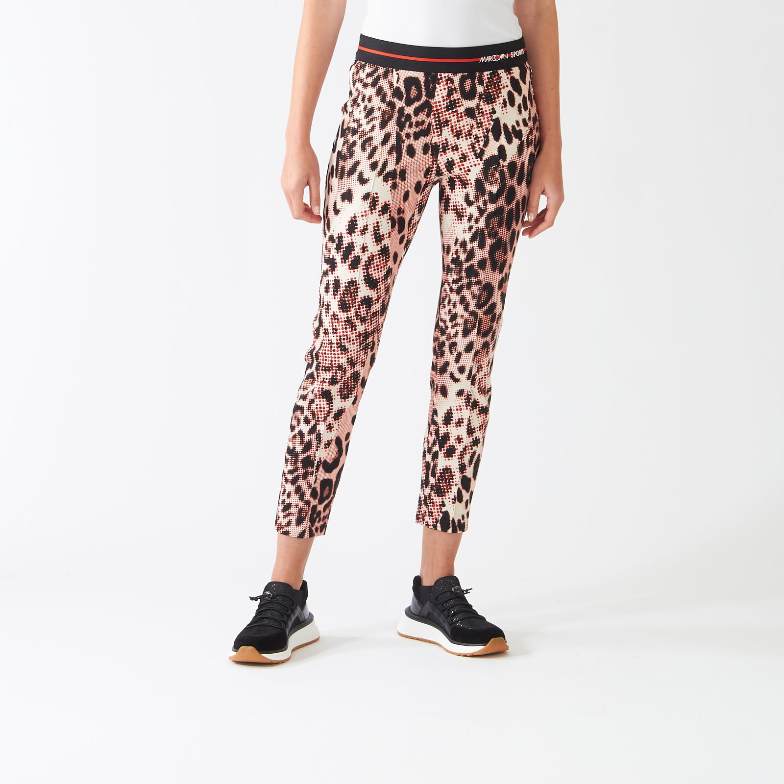 Campari Sofia Leopard Print Slim Leg Pants