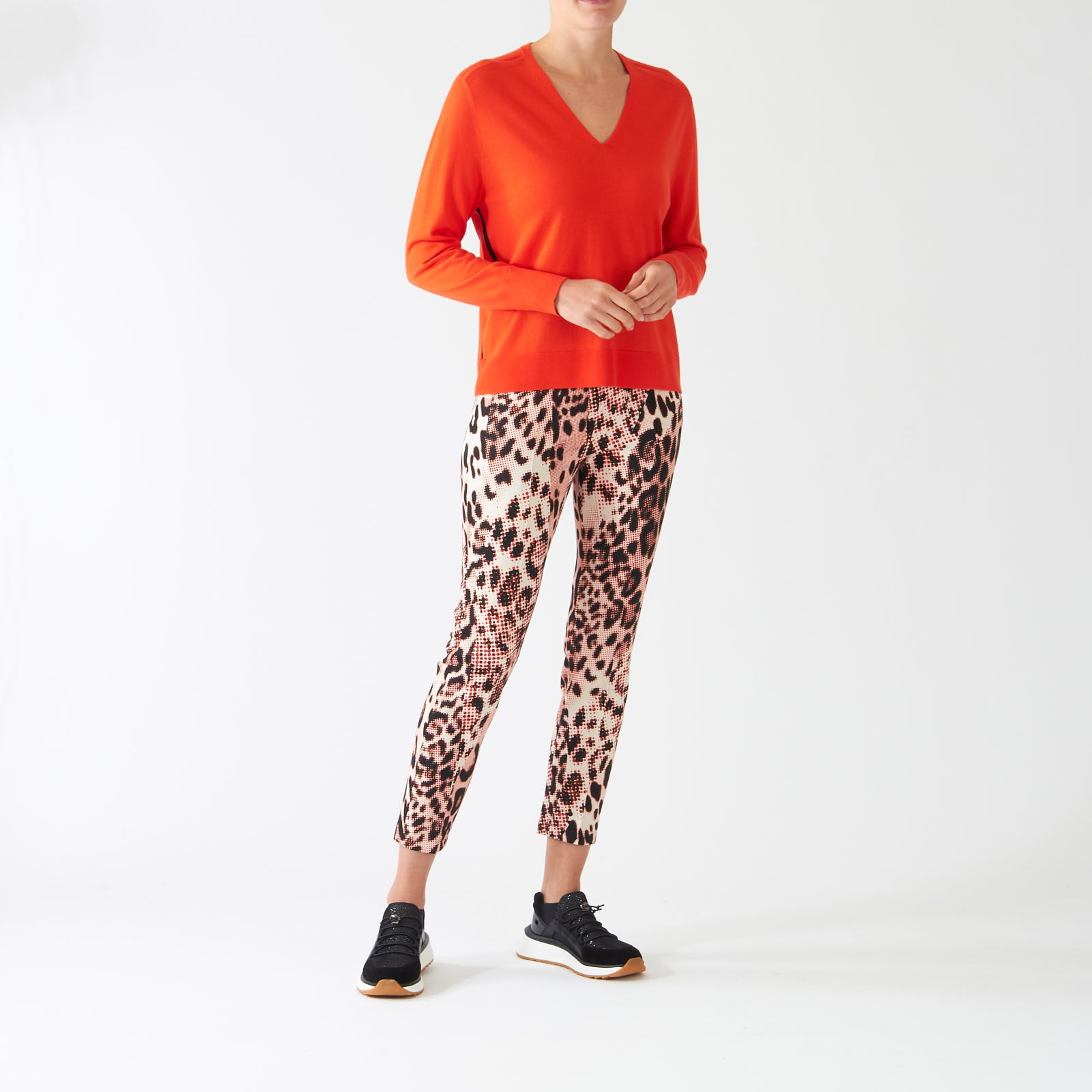 Campari Sofia Leopard Print Slim Leg Pants