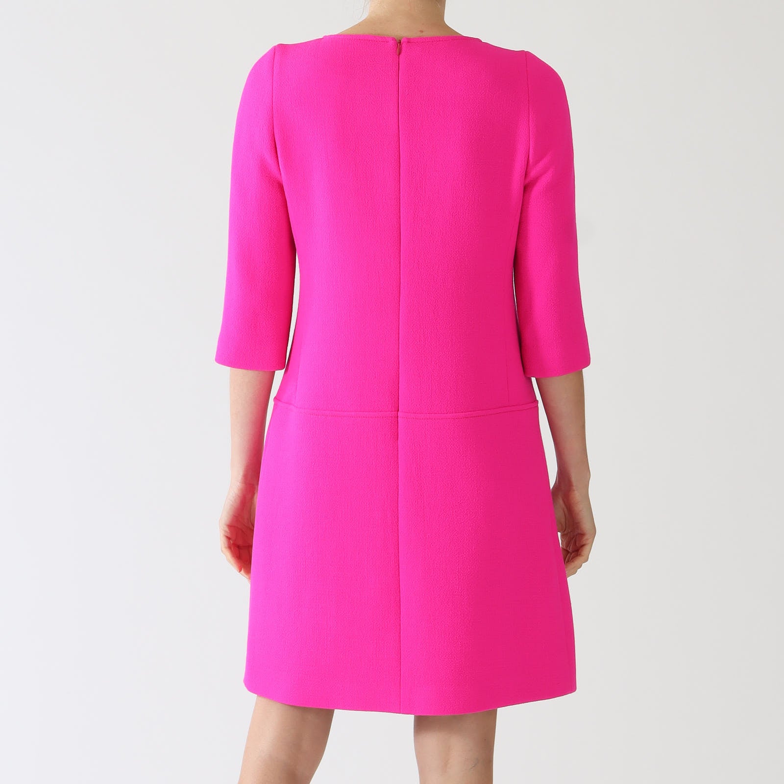 Carlen Pink Pure Wool Mini Dress