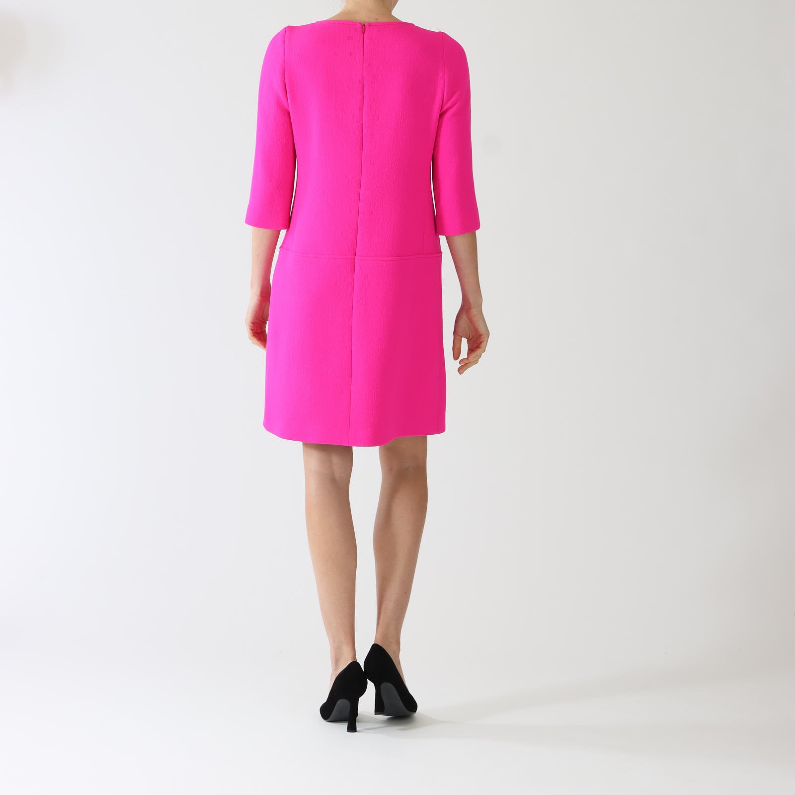 Carlen Pink Pure Wool Mini Dress