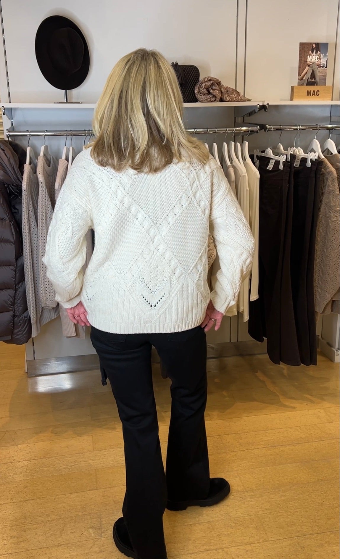 Cream Chunky Cable Knit Sweater