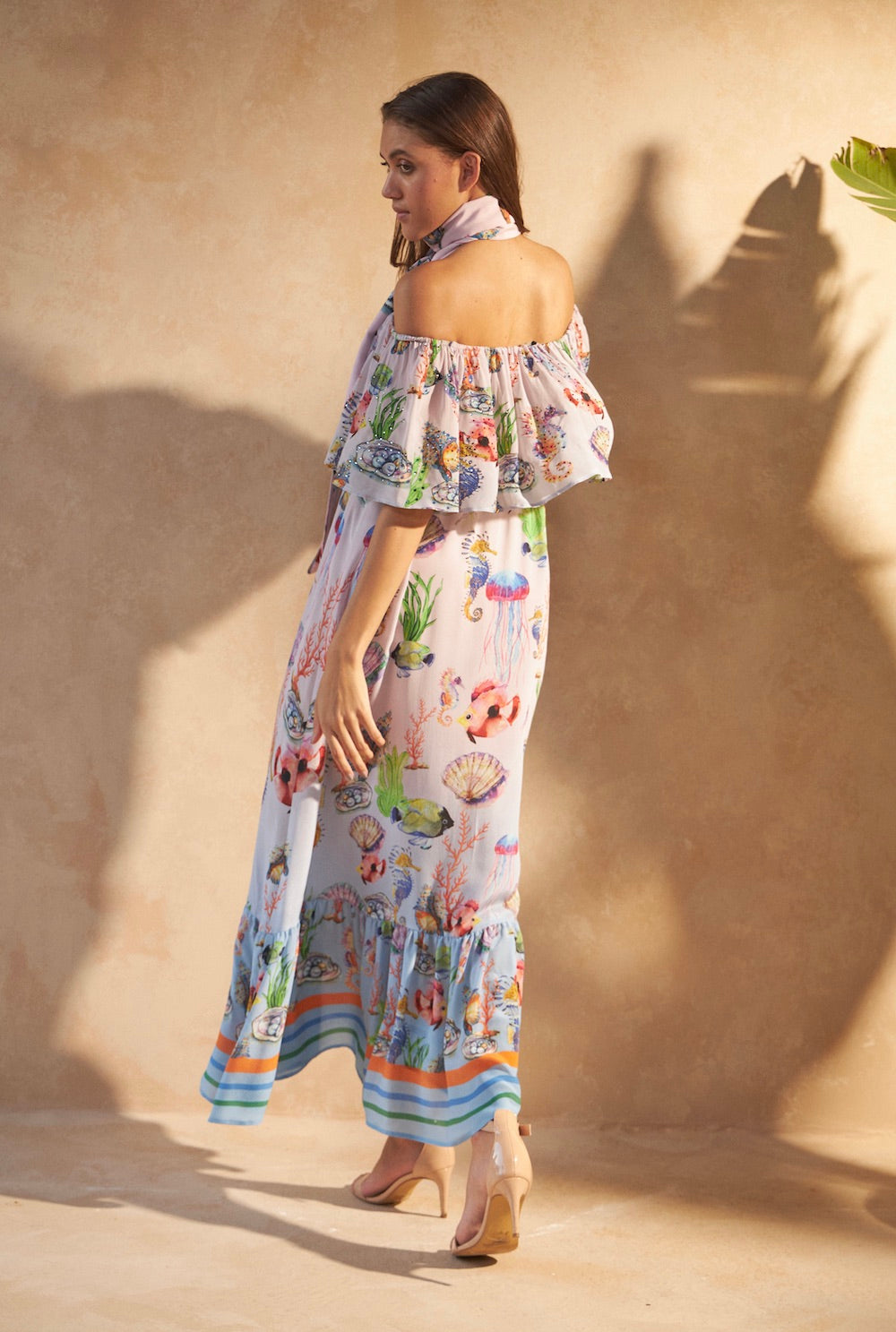 Shells Multicolour Blossom Silk Maxi Dress