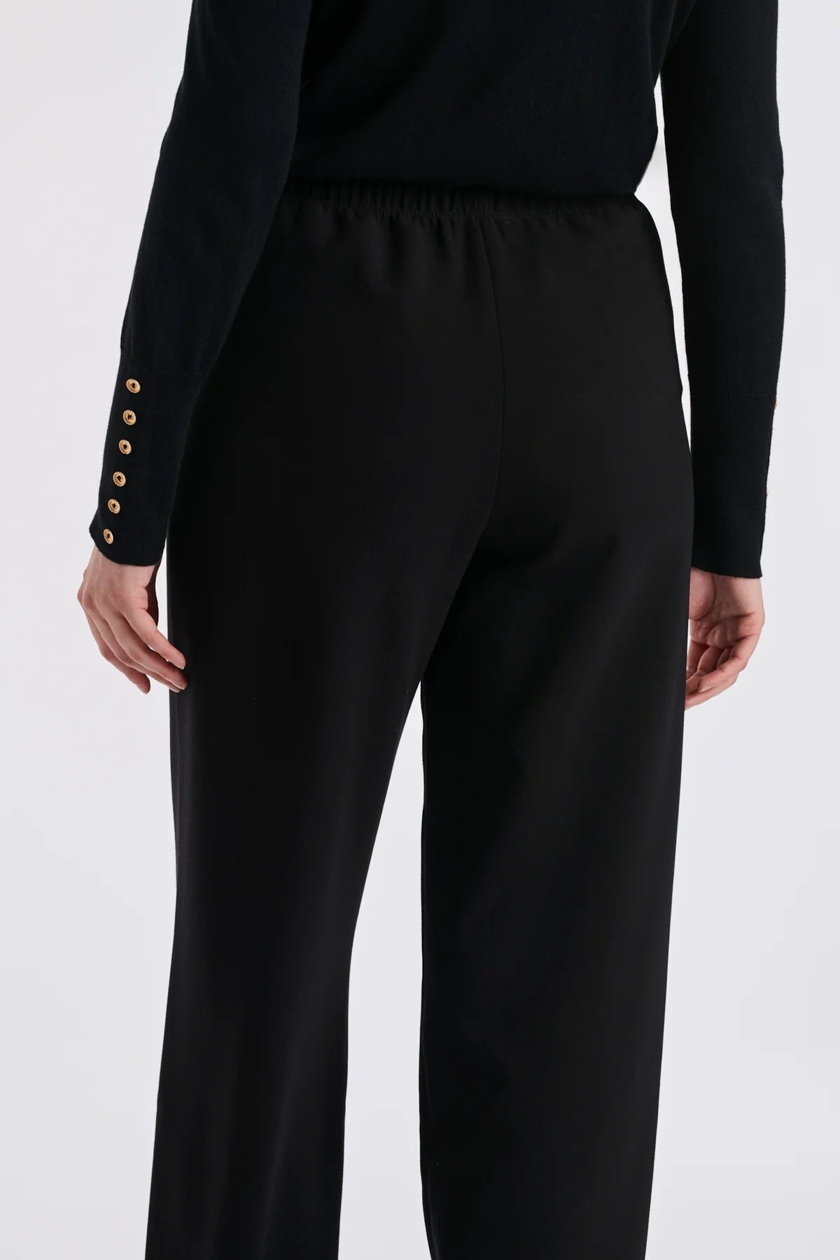 Dann Noir Wide Leg Pants