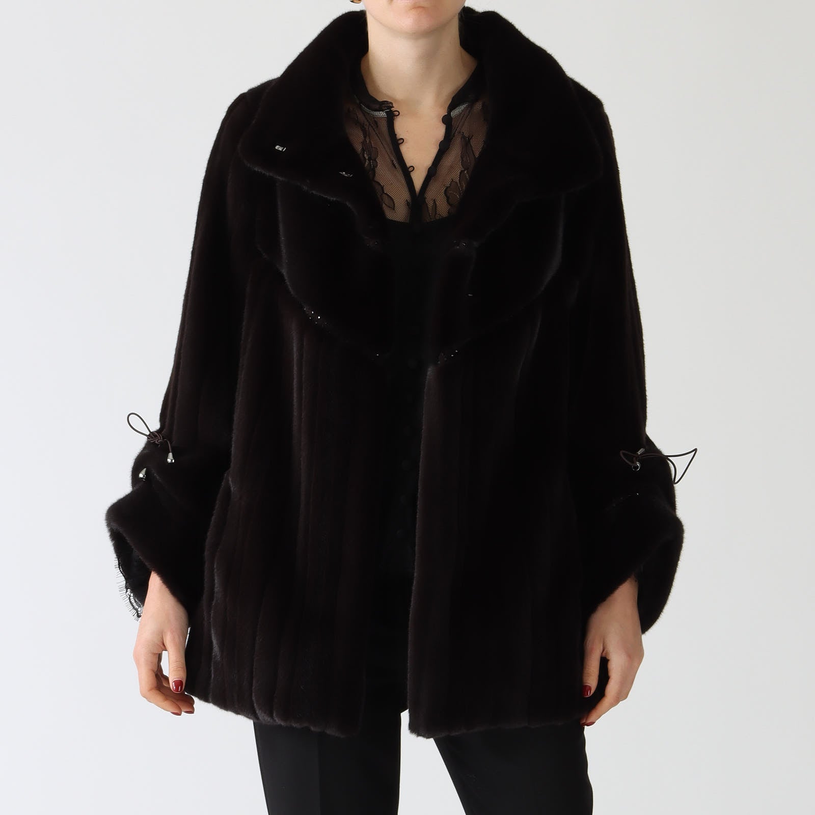 Dark Chocolate Faux Fur Jacket