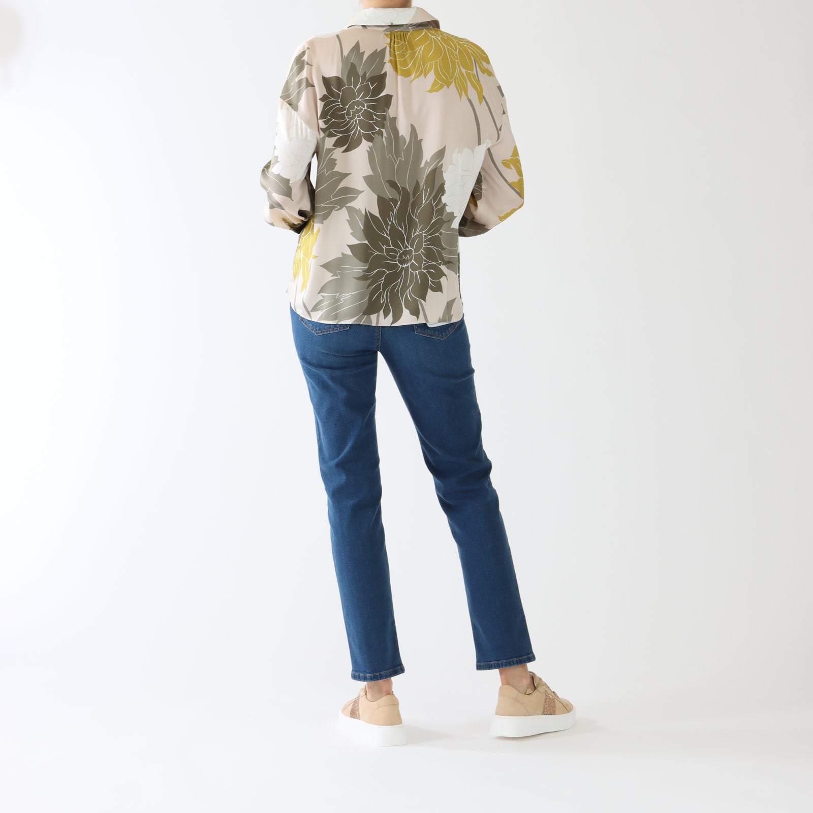 Deep Pearl Noble Print Silk Shirt