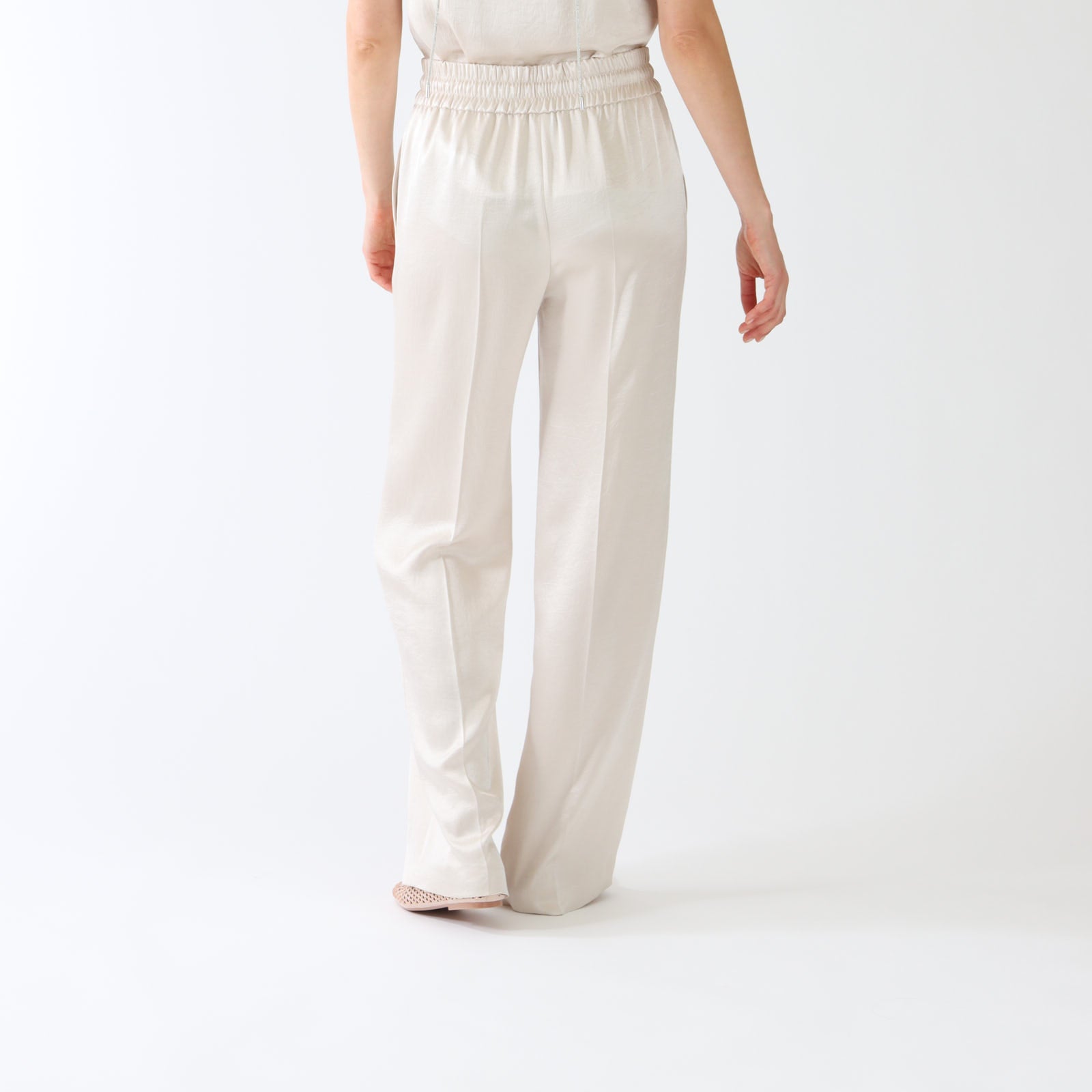 Deep Pearl Washington Pants With Crystal Belt