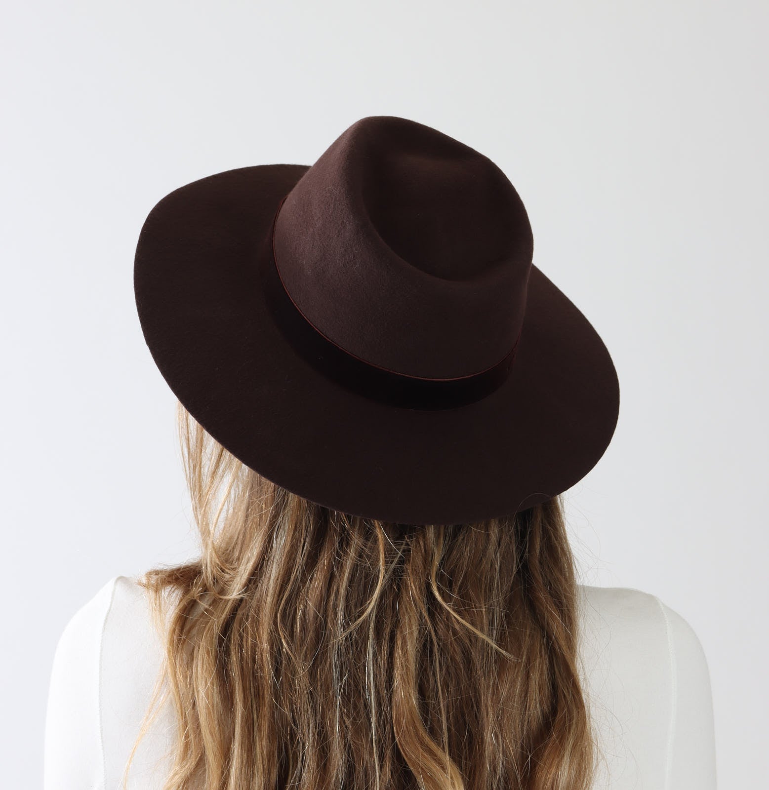 Deep Wood Wool Felt Cowboy Hat