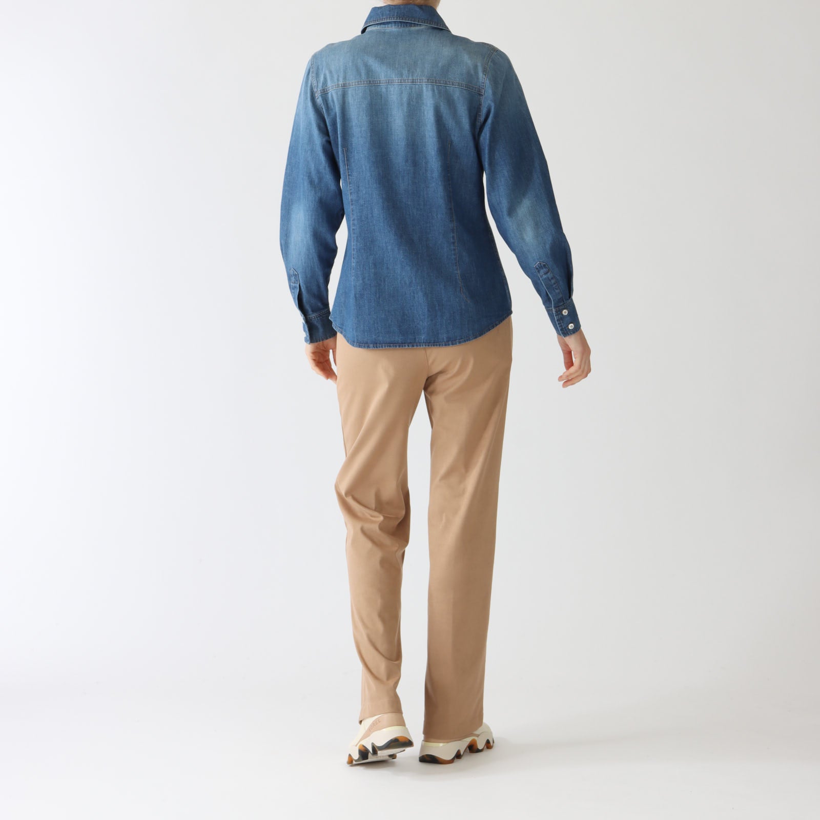 Denim Look Pure Cotton Shirt