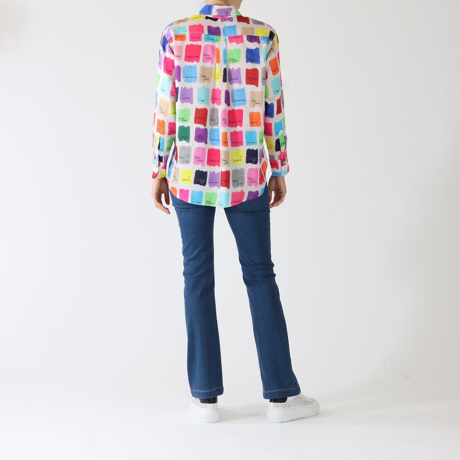 Donia Acuarela Paint Swatch Print Shirt