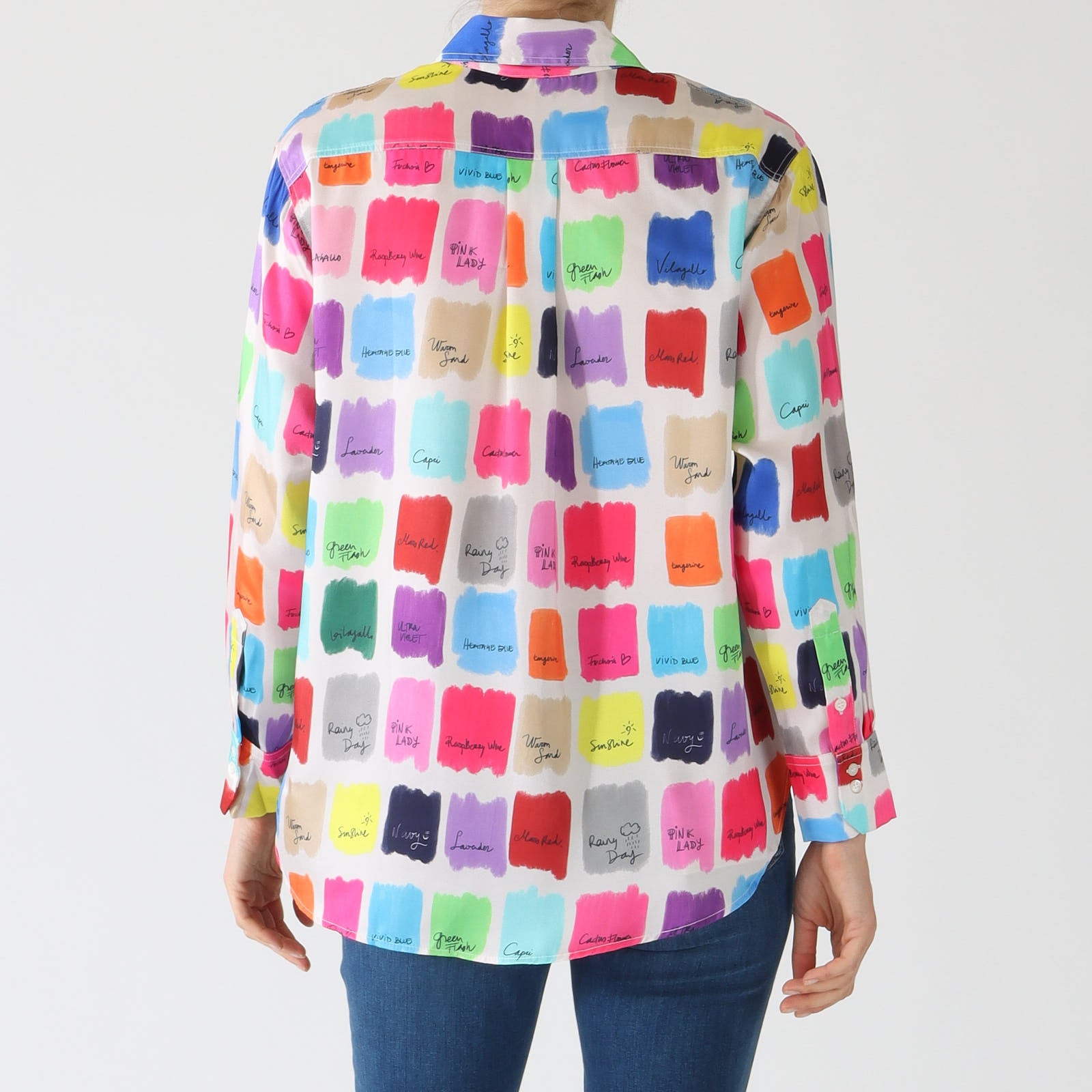 Donia Acuarela Paint Swatch Print Shirt