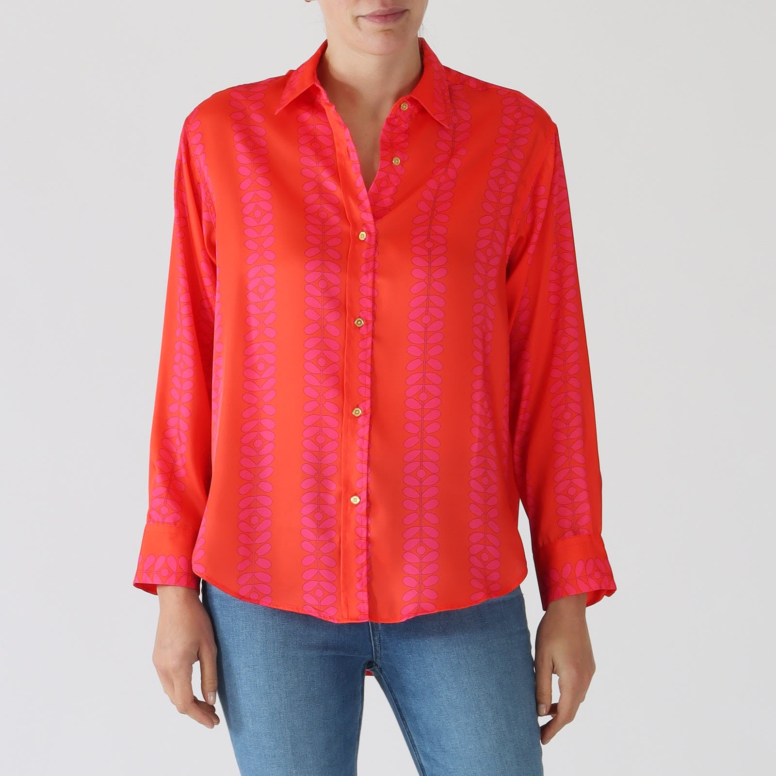 Donia Neon Petal Printed Shirt