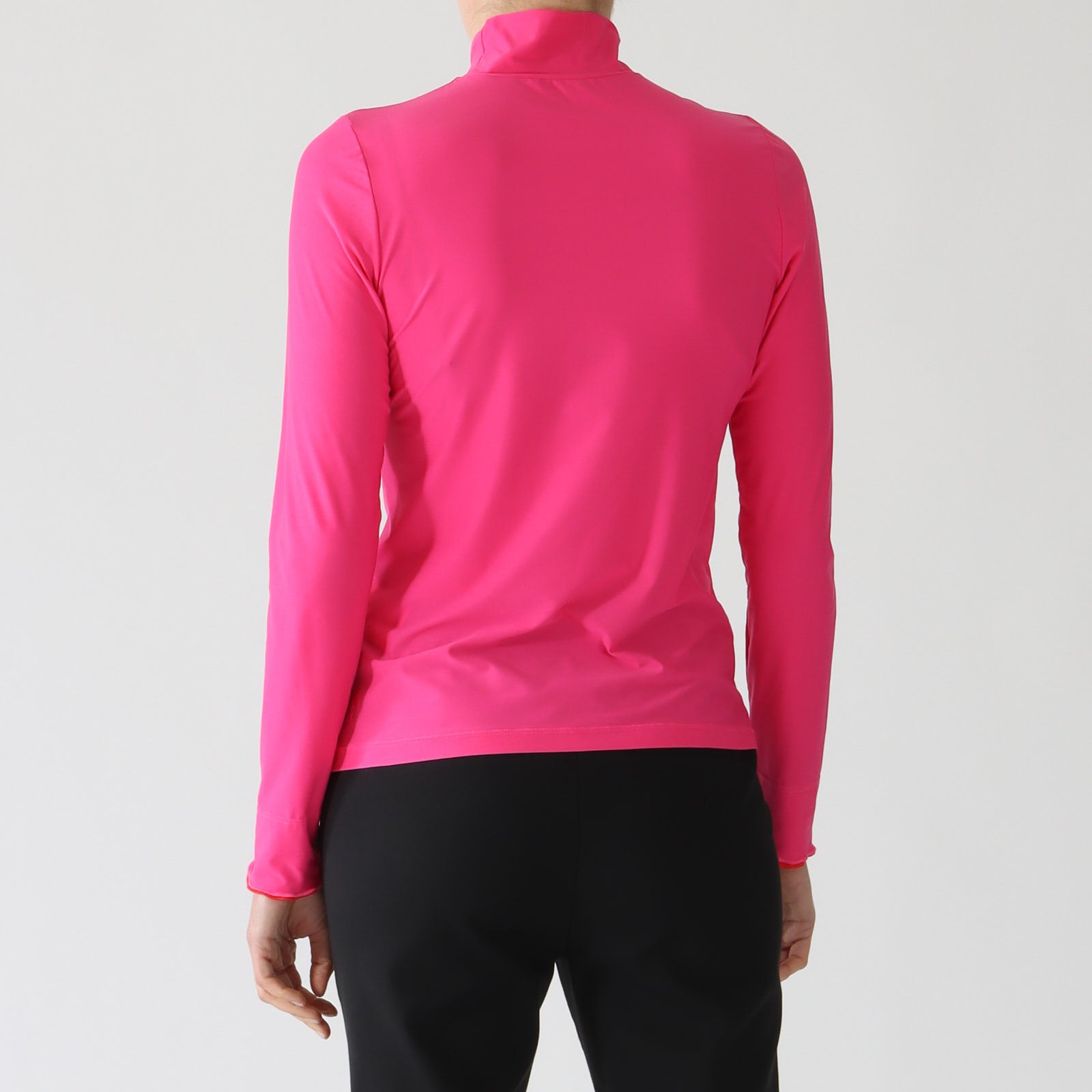 Dragon Fruit Second Skin Polo Neck Top