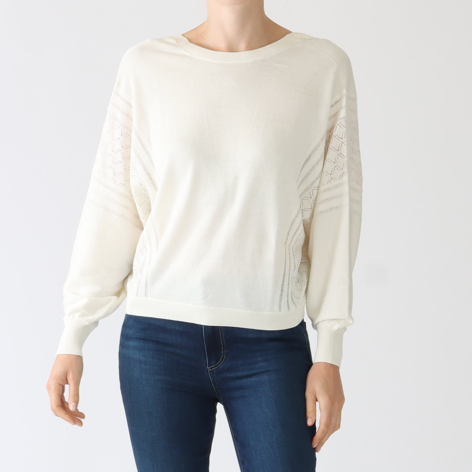 Ecru Jassida Wool Blend Sweater