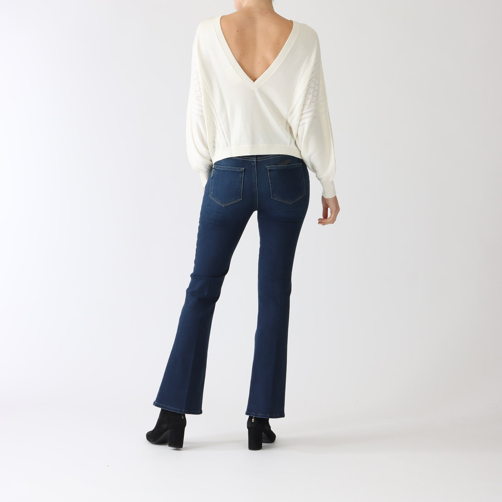 Ecru Jassida Wool Blend Sweater