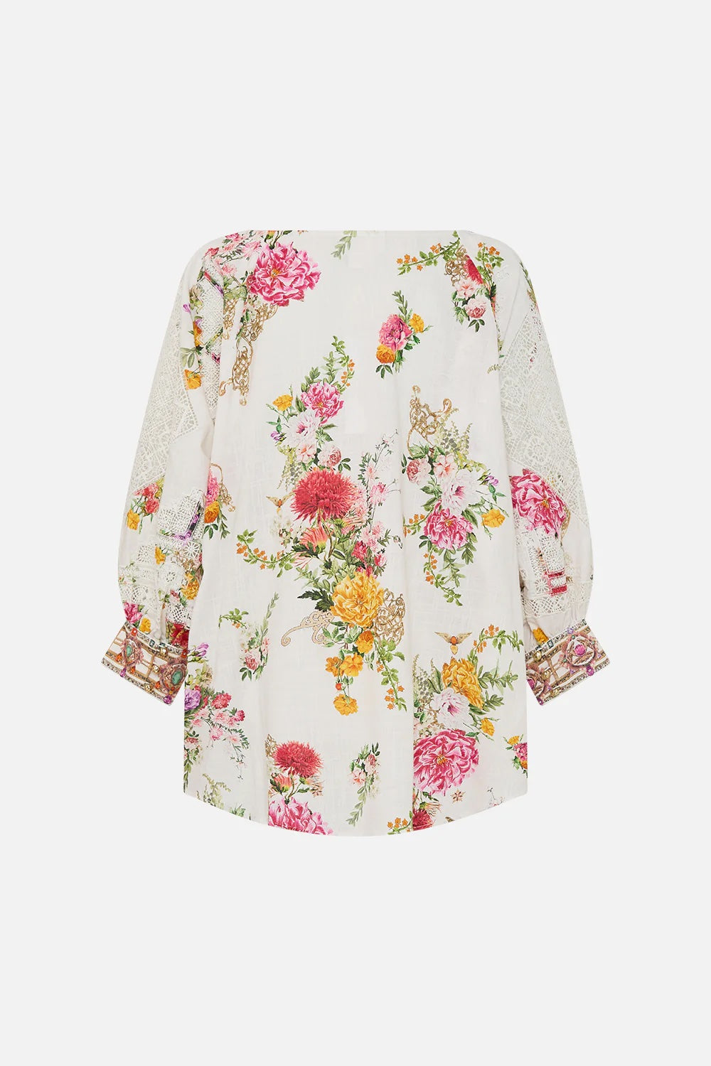 Egyptian Rose Raglan Sleeve Blouse