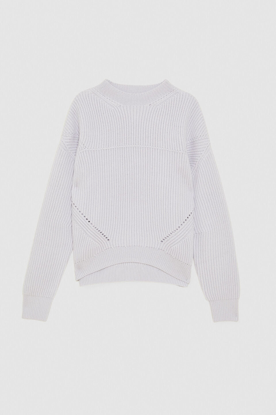 Eldorado White Ribbed Sweater