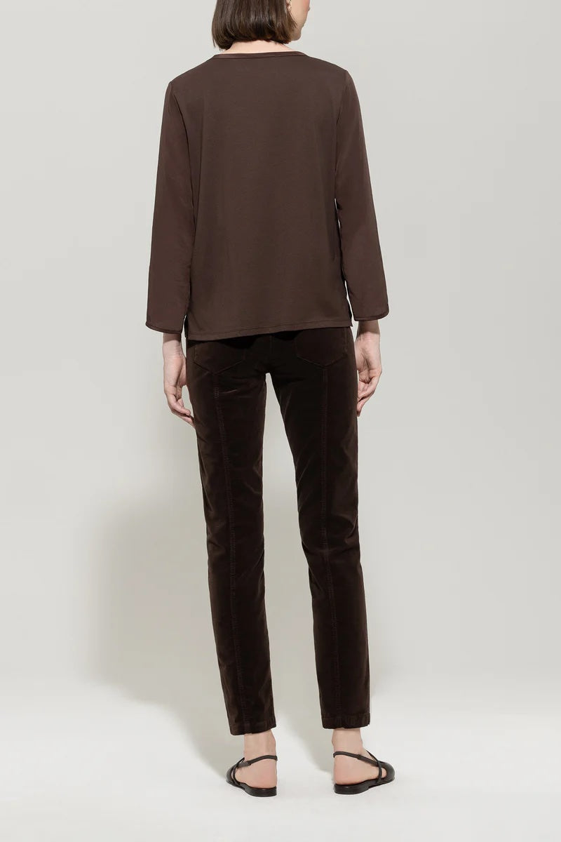 Espresso Soft Velvet Stretch Pants