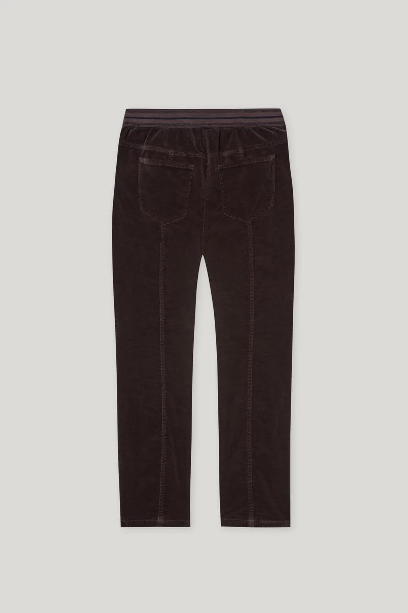 Espresso Soft Velvet Stretch Pants