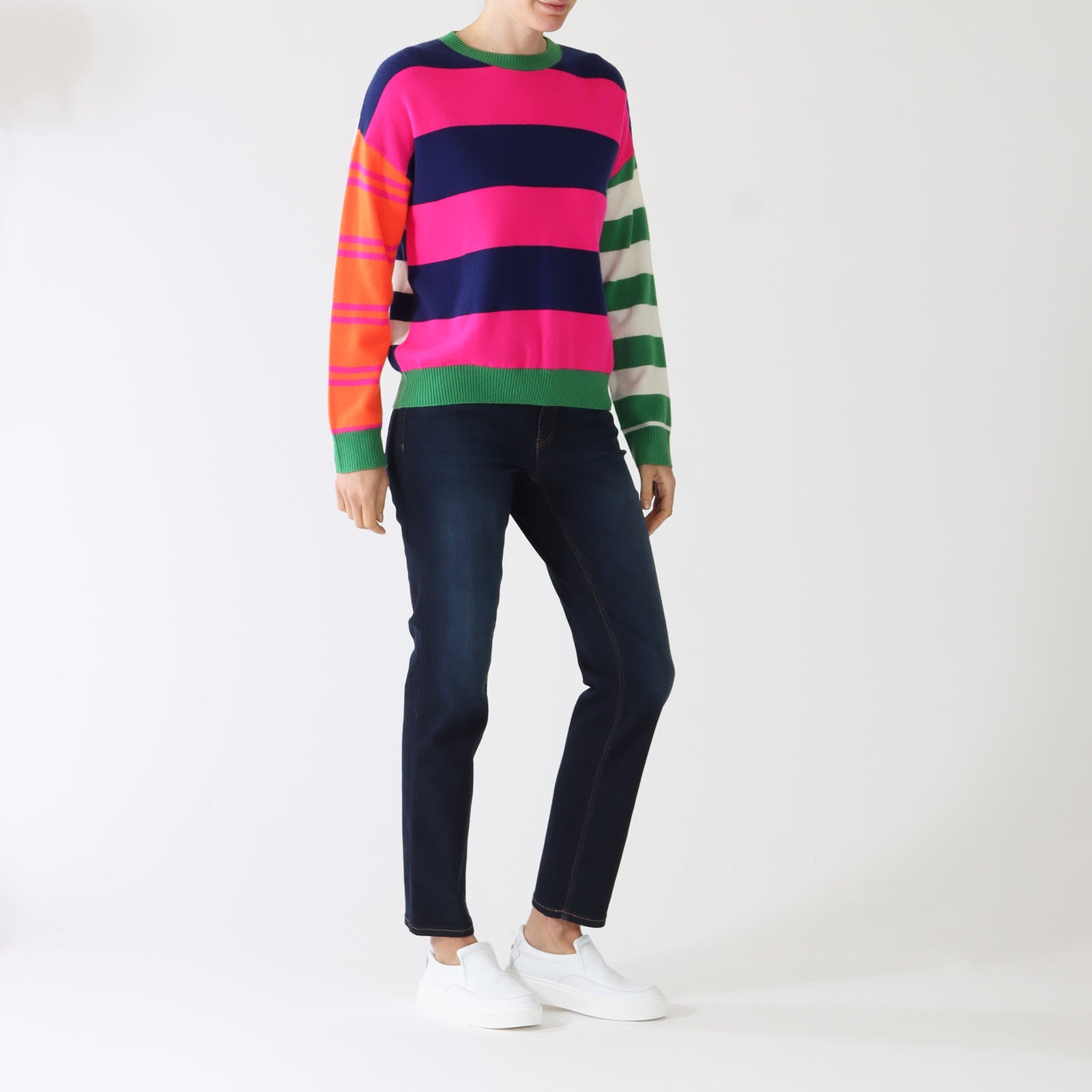 Fabiola Multi Stripe Wool Sweater