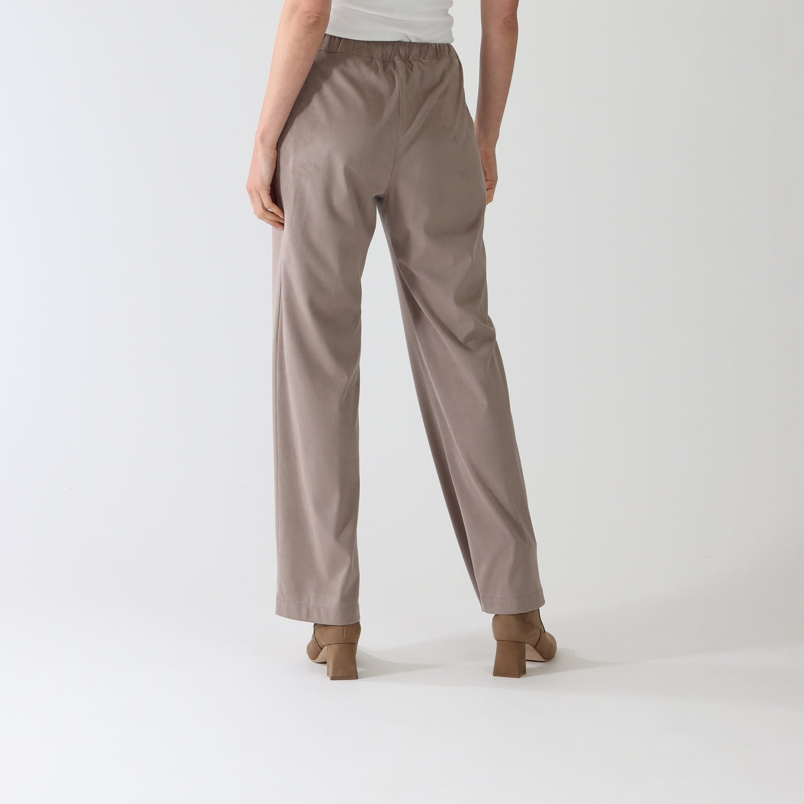 Fango Faux Suede Straight Leg Pants