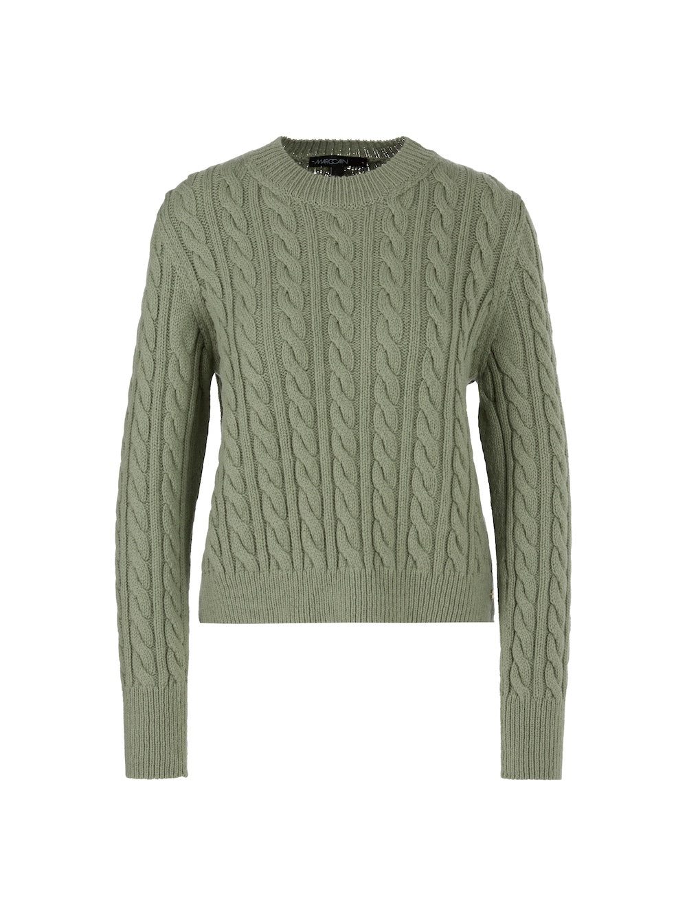 Frozen Sage Cable Knit Sweater