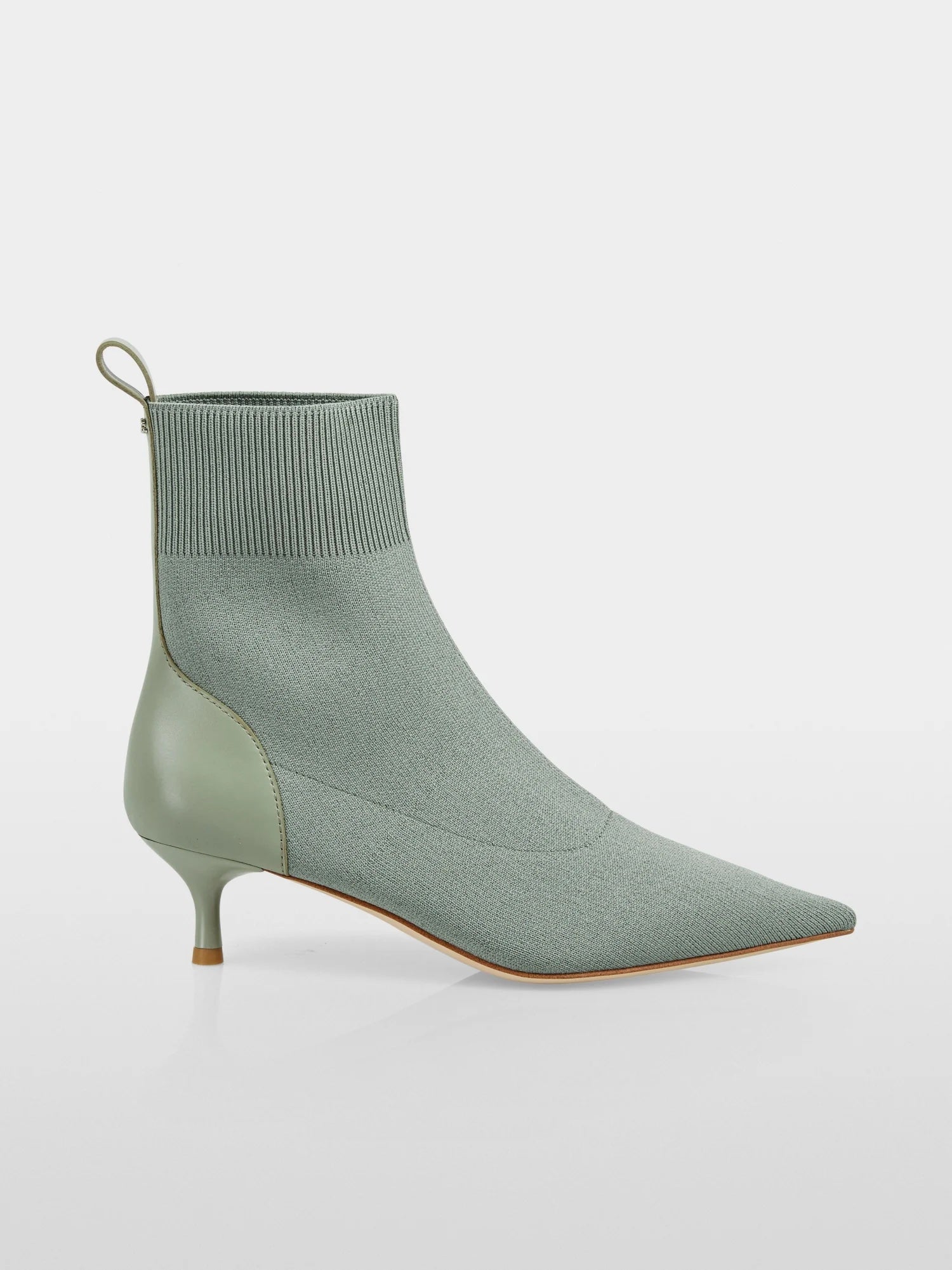 Frozen Sage Knit Stiletto Bootie