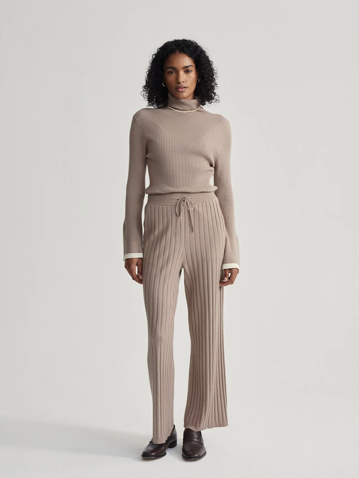 Fungi Simeon Wide Rib Knit Pants