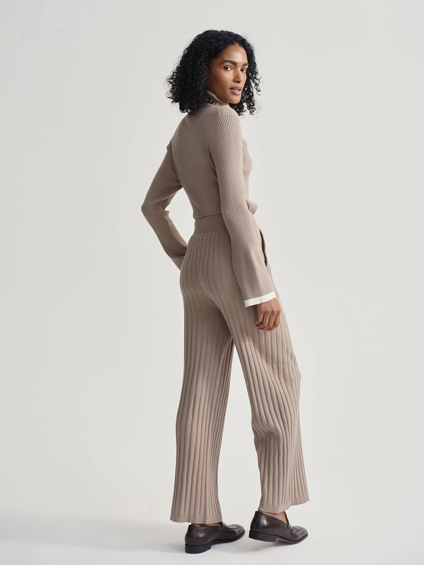 Fungi Simeon Wide Rib Knit Pants