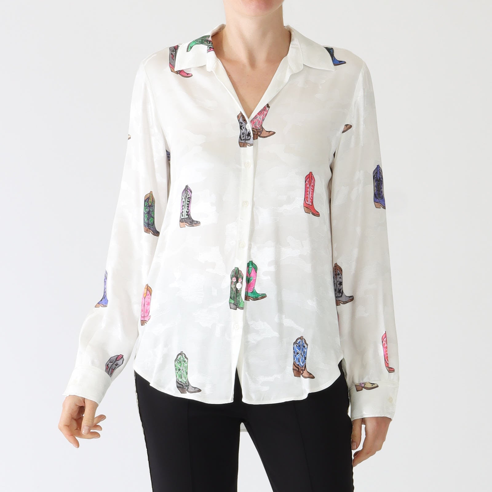 Gaby Cowboy Print Jacquard Shirt