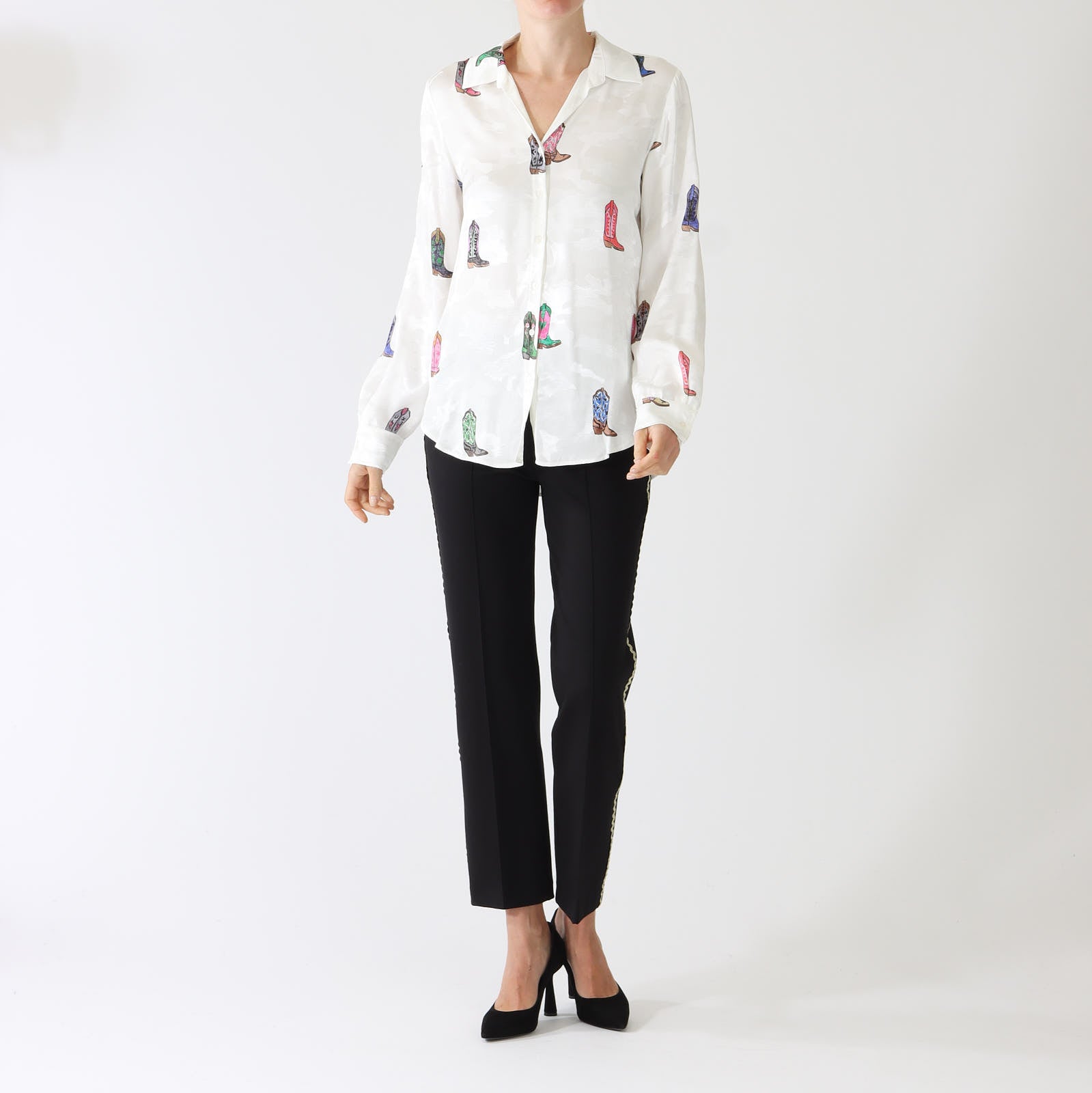 Gaby Cowboy Print Jacquard Shirt