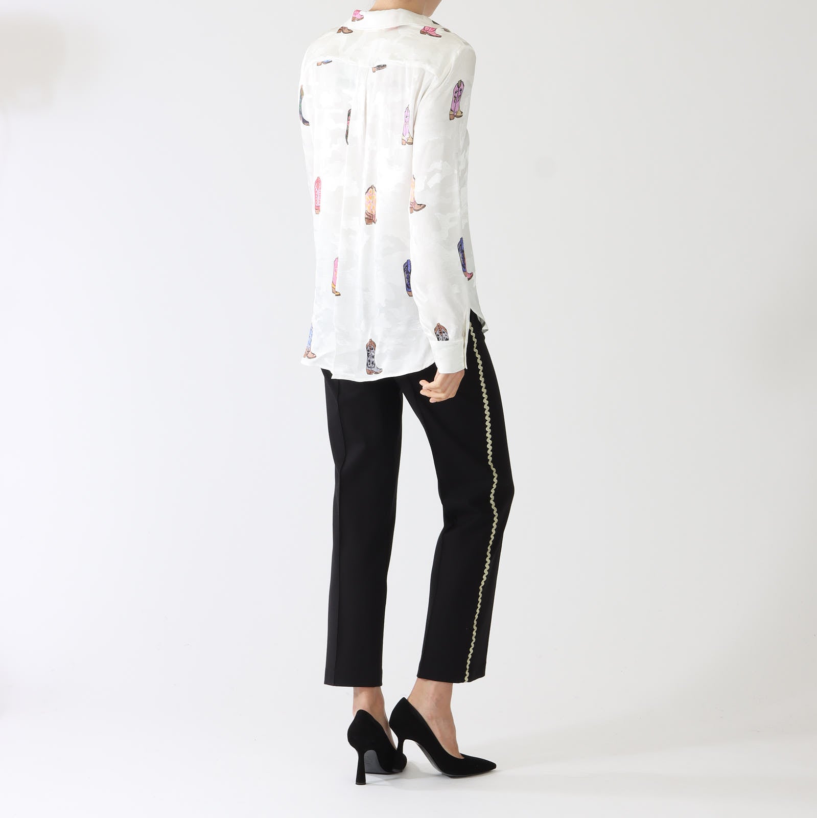 Gaby Cowboy Print Jacquard Shirt