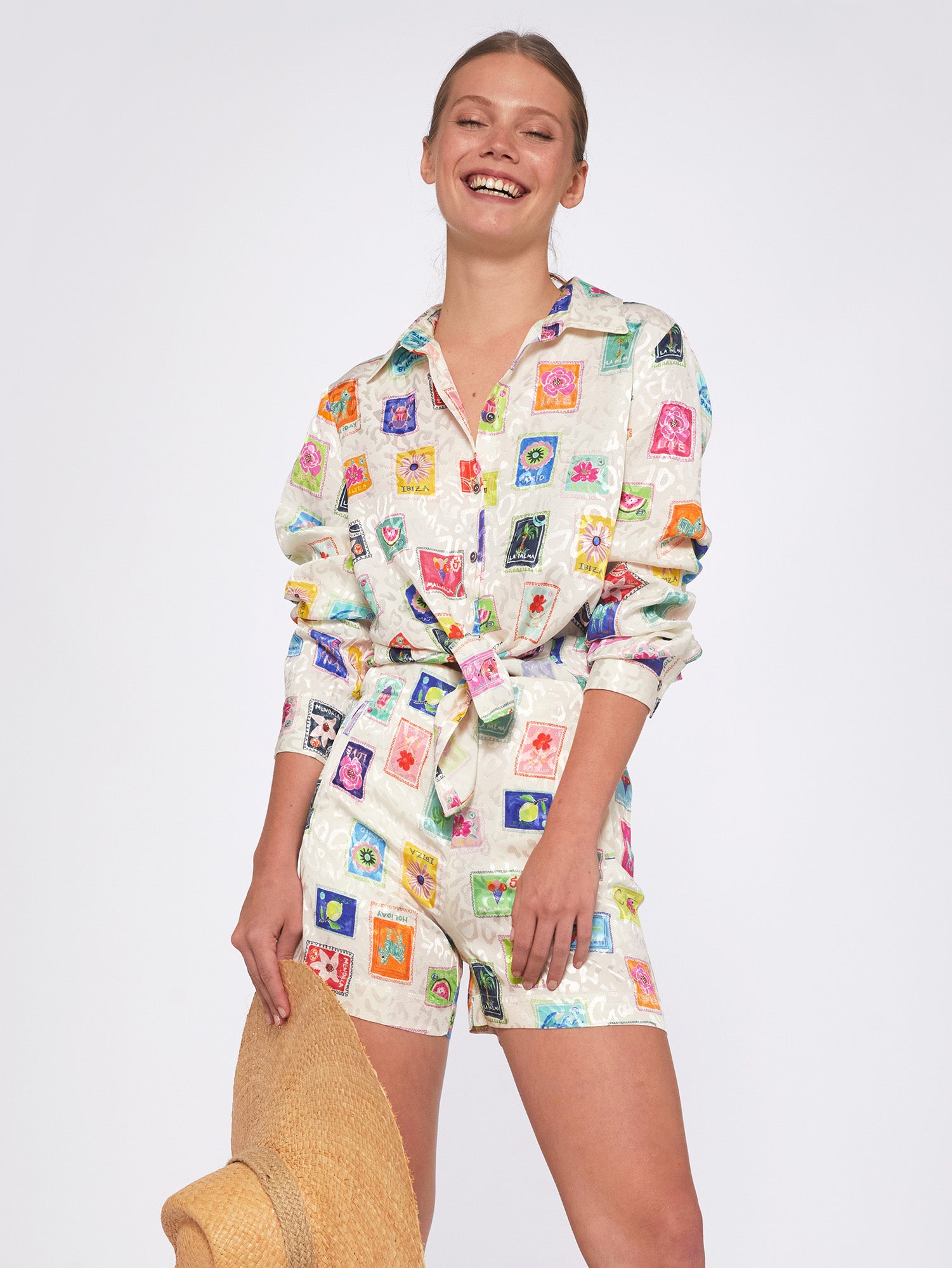 Gaby Ibiza Jacquard Print Shirt