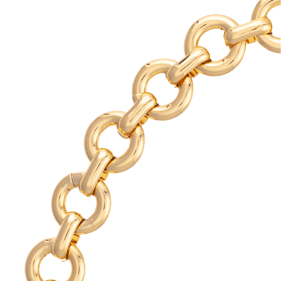 Gold Chubby Link Choker Necklace