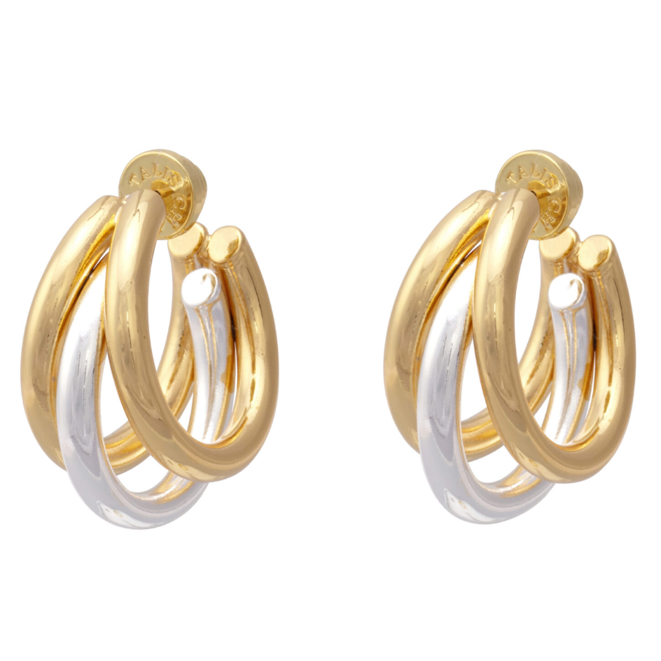 Gold Claw Duo Earrings