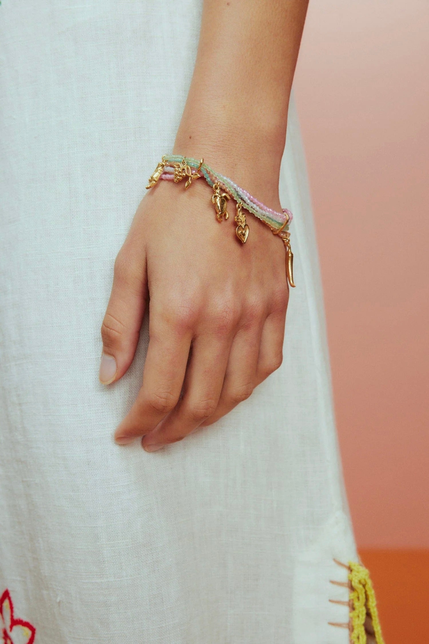 Gold Encanto Semiprecious Bracelet