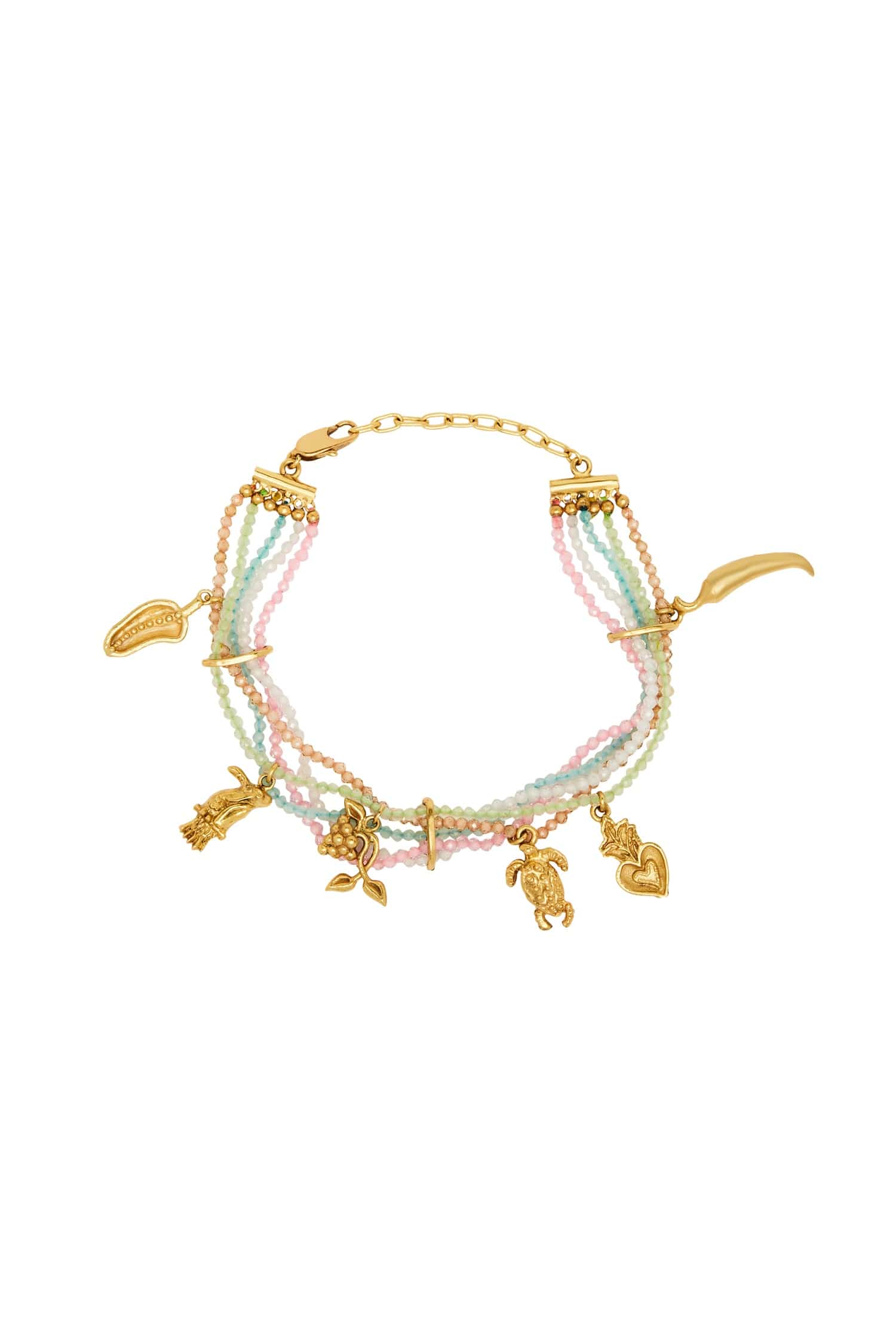 Gold Encanto Semiprecious Bracelet