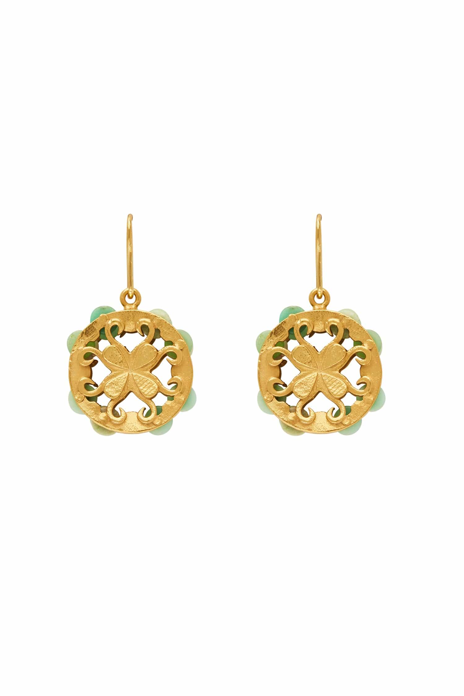 Gold Encanto Tambourine Earrings