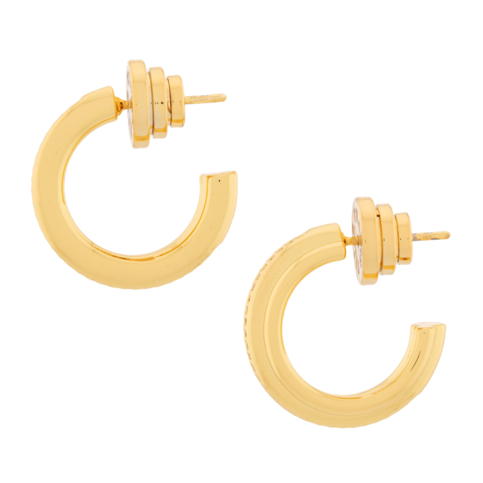 Gold Everyday Cubic Zirconia Mini Hoop Earrings